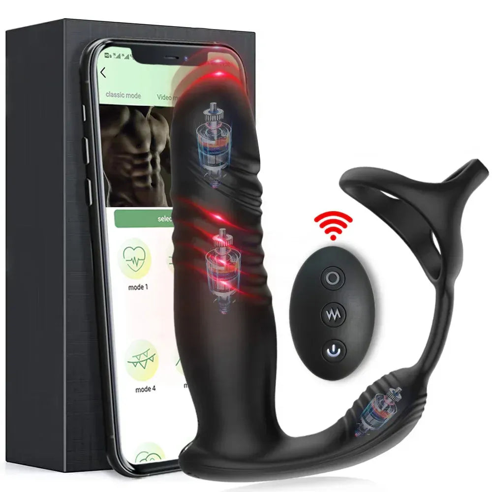 Smart Telescopic Anal Vibrator For Mens Pleasure